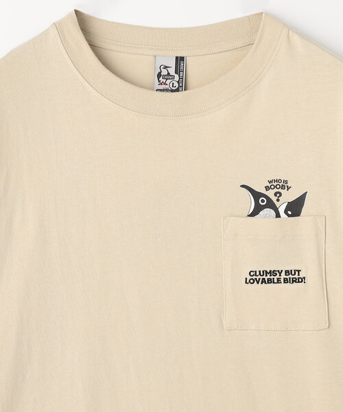FREAK'S STORE(フリークスストア)の「限定展開 CHUMS/チャムス アイム ア ブービーバード ポケットTシャツ/I'm a Booby Bird Pocket T-Shirt(Tシャツ/カットソー・メンズ・ブラック/ベージュ/ホワイト・X-LARGE/LARGE/MEDIUM/SMALL)」の5枚目の写真