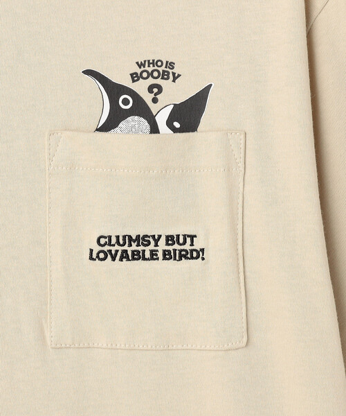 FREAK'S STORE(フリークスストア)の「限定展開 CHUMS/チャムス アイム ア ブービーバード ポケットTシャツ/I'm a Booby Bird Pocket T-Shirt(Tシャツ/カットソー・メンズ・ブラック/ベージュ/ホワイト・X-LARGE/LARGE/MEDIUM/SMALL)」の6枚目の写真