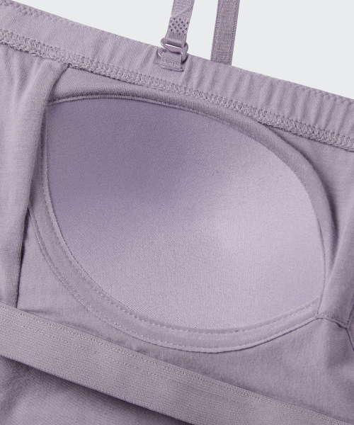 MUSINSA STANDARD WOMAN（ムシンサスタンダードウーマン）の「ウィメンズクロップチューブブラトップ[パープルグレー]（その他トップス・レディース・その他・SMALL/MEDIUM/LARGE/X-SMALL）」の4枚目の写真