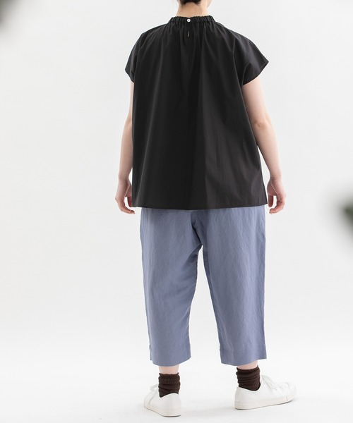 nop de nod(ノップドゥノッド)の「アシメトリーリボンフレンチスリーブブラウス(シャツ/ブラウス・レディース・ブラウン/ブラック/ライトピンク・3)」の21枚目の写真