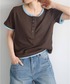 tiptop（ティップトップ）の「配色シアー×ヘンリーネックレイヤードT（Tシャツ/カットソー・FREE）」