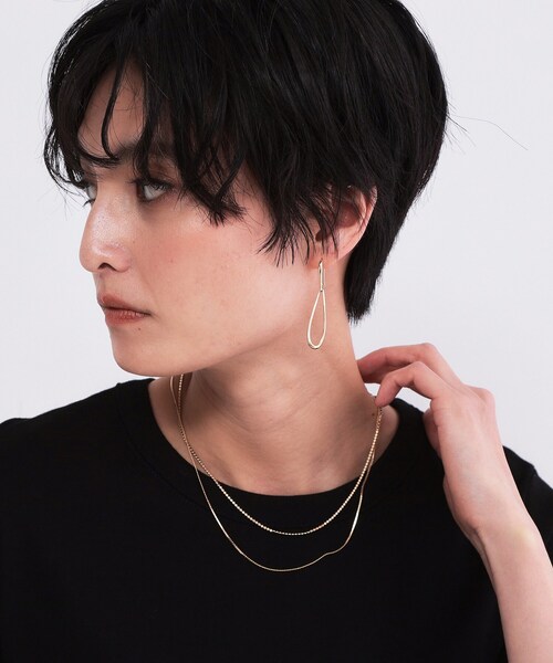 OPAQUE.CLIP(オペークドットクリップ)の「2連デザインチェーンショートネックレス(ネックレス・レディース・シルバー/ゴールド・00)」の7枚目の写真