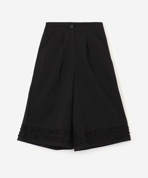 Bshop（ビショップ）の「eunoia| フリルヘム ハーフパンツ WOMEN（その他パンツ・レディース・ブラック・S）」の3枚目の写真