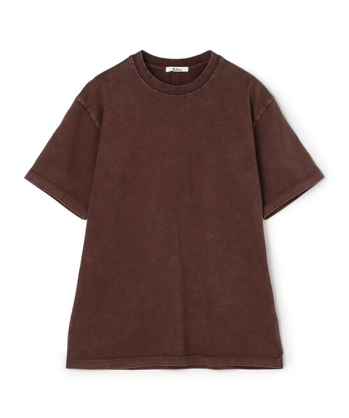 EDITION(エディション)の「コットンガーメントダイ ショートスリーブプルオーバー(Tシャツ/カットソー・レディース・ブラック/レッド系その他・FREE)」の2枚目の写真