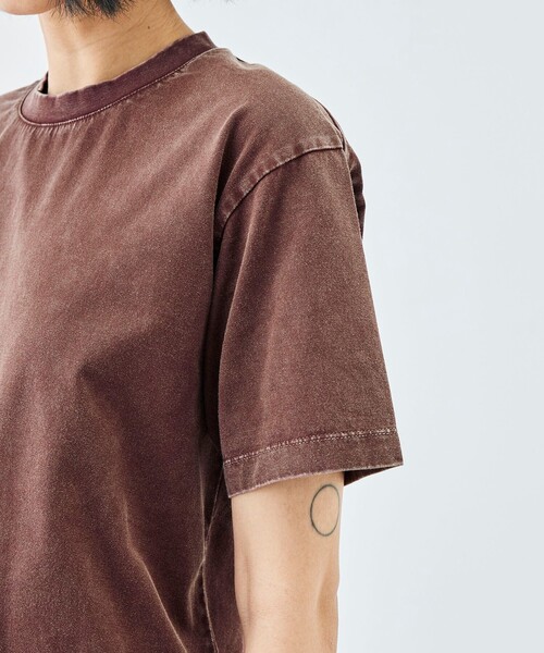 EDITION(エディション)の「コットンガーメントダイ ショートスリーブプルオーバー(Tシャツ/カットソー・レディース・ブラック/レッド系その他・FREE)」の10枚目の写真
