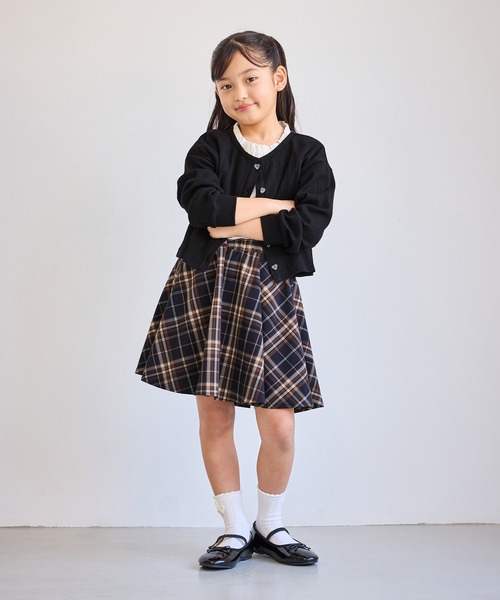 ROPE' PICNIC(ロペピクニック)の「【KIDS/キッズ】ランダムリブカットソーカーディガン(カーディガン/ボレロ・キッズ・クリーム/ブラック・L/M/S)」の20枚目の写真