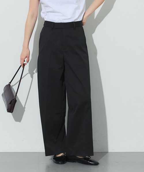 coca(coca)(コカ)の「【WEB限定セール】SOLOTEX(R)使用ツイルチノワイドパンツ(チノパンツ・レディース・ブラック/グレイッシュベージュ・S/M/L)」の5枚目の写真