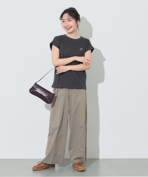 coca(coca)(コカ)の「【WEB限定セール】SOLOTEX(R)使用ツイルチノワイドパンツ(チノパンツ・レディース・ブラック/グレイッシュベージュ・S/M/L)」の12枚目の写真