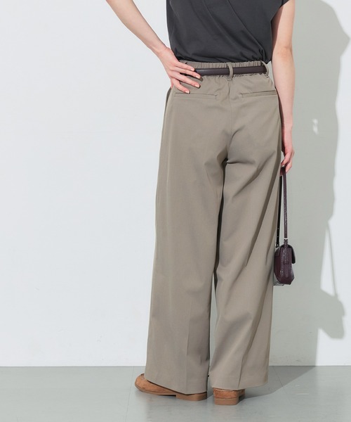 coca(coca)(コカ)の「【WEB限定セール】SOLOTEX(R)使用ツイルチノワイドパンツ(チノパンツ・レディース・ブラック/グレイッシュベージュ・S/M/L)」の13枚目の写真