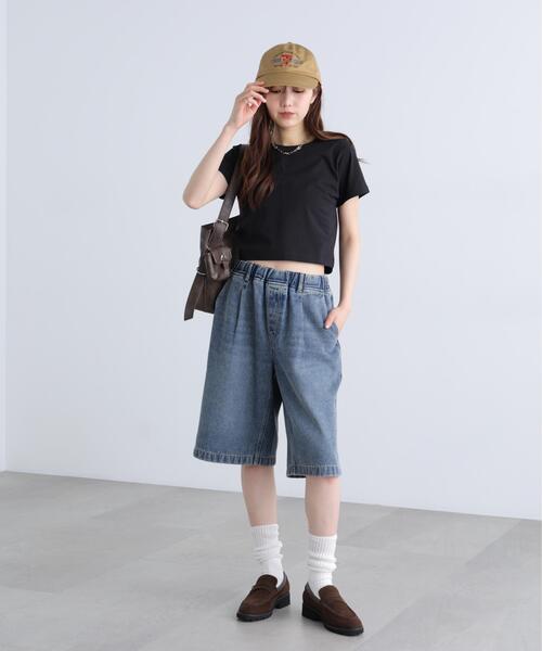 FREE'S MART(フリーズマート)の「◆USAコットンクルーネックTシャツ(Tシャツ/カットソー・レディース・ブラウン/ホワイト/ブルー/ブラック・FREE)」の6枚目の写真