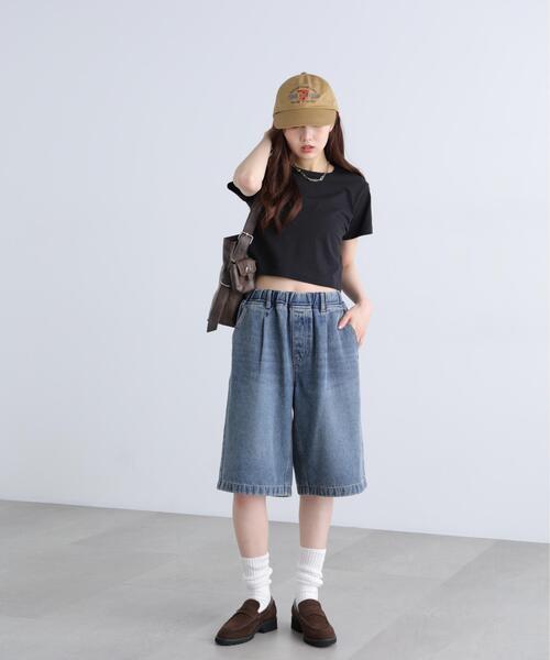 FREE'S MART(フリーズマート)の「◆USAコットンクルーネックTシャツ(Tシャツ/カットソー・レディース・ブラウン/ホワイト/ブルー/ブラック・FREE)」の7枚目の写真