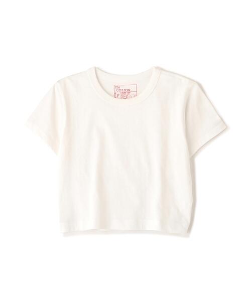 FREE'S MART(フリーズマート)の「◆USAコットンクルーネックTシャツ(Tシャツ/カットソー・レディース・ブラウン/ホワイト/ブルー/ブラック・FREE)」の10枚目の写真