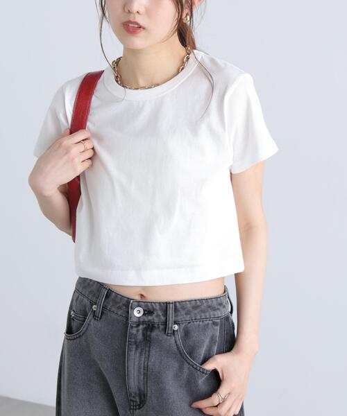 FREE'S MART(フリーズマート)の「◆USAコットンクルーネックTシャツ(Tシャツ/カットソー・レディース・ブラウン/ホワイト/ブルー/ブラック・FREE)」の11枚目の写真