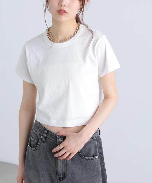 FREE'S MART(フリーズマート)の「◆USAコットンクルーネックTシャツ(Tシャツ/カットソー・レディース・ブラウン/ホワイト/ブルー/ブラック・FREE)」の12枚目の写真