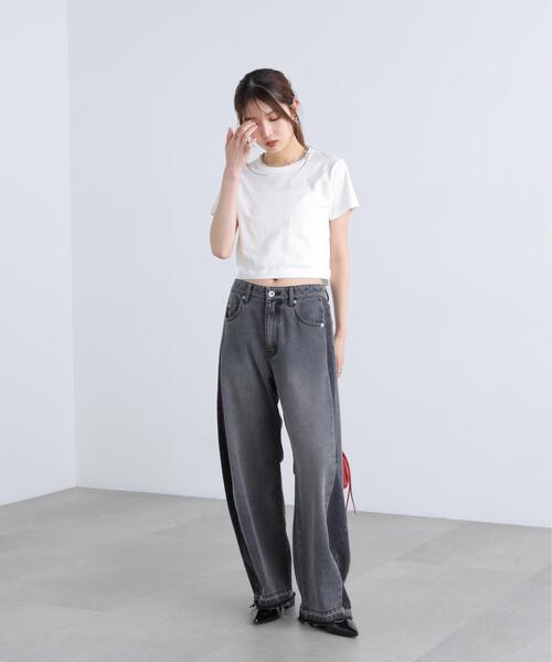 FREE'S MART(フリーズマート)の「◆USAコットンクルーネックTシャツ(Tシャツ/カットソー・レディース・ブラウン/ホワイト/ブルー/ブラック・FREE)」の15枚目の写真