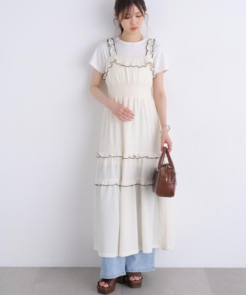 FREE'S MART(フリーズマート)の「◆USAコットンクルーネックTシャツ(Tシャツ/カットソー・レディース・ブラウン/ホワイト/ブルー/ブラック・FREE)」の16枚目の写真