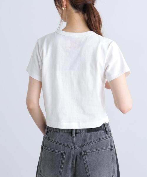 FREE'S MART(フリーズマート)の「◆USAコットンクルーネックTシャツ(Tシャツ/カットソー・レディース・ブラウン/ホワイト/ブルー/ブラック・FREE)」の19枚目の写真