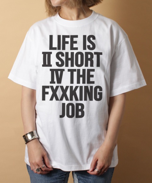 LIBERTY CITY（リバティシティ）の「【LIBERTY CITY/リバティーシティ】 [LIFE IS] Tシャツ（Tシャツ/カットソー・メンズ・ホワイト/ブラック・4/3/2）」の2枚目の写真