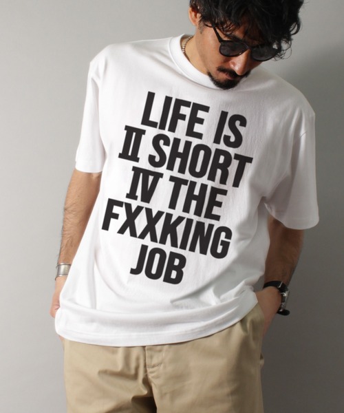 LIBERTY CITY（リバティシティ）の「【LIBERTY CITY/リバティーシティ】 [LIFE IS] Tシャツ（Tシャツ/カットソー・メンズ・ホワイト/ブラック・4/3/2）」の8枚目の写真