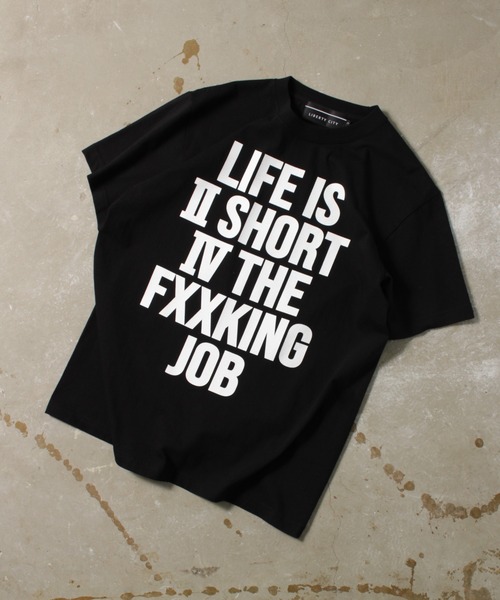 LIBERTY CITY（リバティシティ）の「【LIBERTY CITY/リバティーシティ】 [LIFE IS] Tシャツ（Tシャツ/カットソー・メンズ・ホワイト/ブラック・4/3/2）」の12枚目の写真