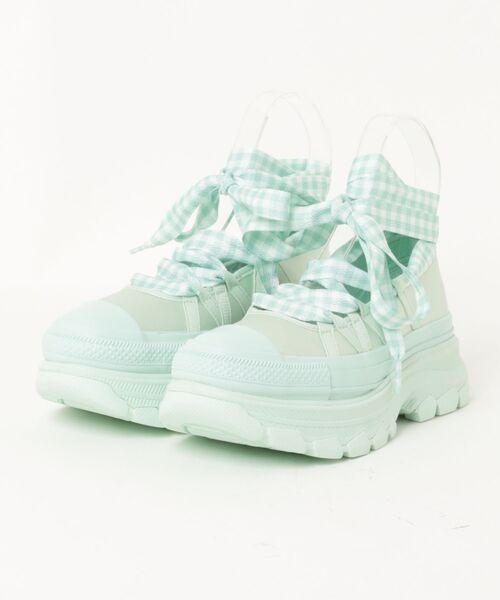 CONVERSE(コンバース)の「《CONVERSE》ALL STAR TREKWAVE BL OX オールスター トレックウエーブ BL OX(スニーカー・レディース・グリーン系その他/ブラック・23.0cm/23.5cm/24.0cm/24.5cm/22.5cm)」の2枚目の写真