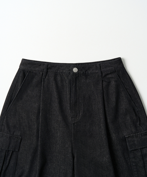 EXCONTAINER(エックスコンテナ)の「ローバルーンカーゴデニムパンツ(ブラック)(デニムパンツ・メンズ・その他・SMALL/MEDIUM/LARGE/X-LARGE)」の3枚目の写真