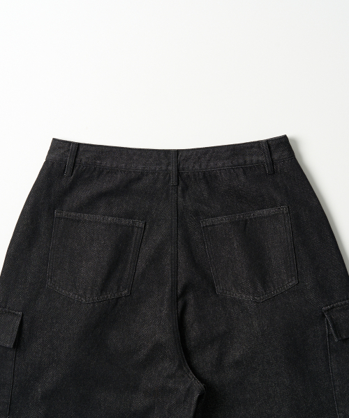 EXCONTAINER(エックスコンテナ)の「ローバルーンカーゴデニムパンツ(ブラック)(デニムパンツ・メンズ・その他・SMALL/MEDIUM/LARGE/X-LARGE)」の7枚目の写真