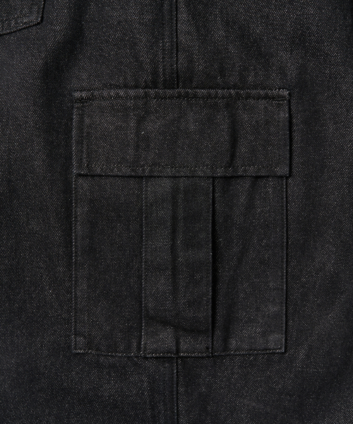 EXCONTAINER(エックスコンテナ)の「ローバルーンカーゴデニムパンツ(ブラック)(デニムパンツ・メンズ・その他・SMALL/MEDIUM/LARGE/X-LARGE)」の9枚目の写真