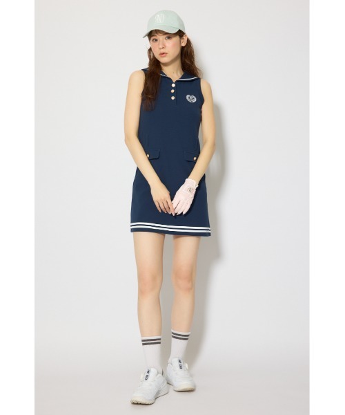 RIENDA GOLF（リエンダゴルフ）の「【RIENDA GOLF 一部店舗・WEB限定】セーラーカラーカットワンピース（ワンピース・レディース・ホワイト/ネイビー・MEDIUM/SMALL）」の18枚目の写真