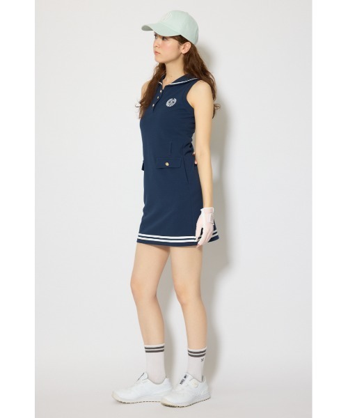 RIENDA GOLF（リエンダゴルフ）の「【RIENDA GOLF 一部店舗・WEB限定】セーラーカラーカットワンピース（ワンピース・レディース・ホワイト/ネイビー・MEDIUM/SMALL）」の19枚目の写真
