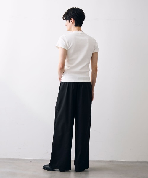 Shoowtime(ショウタイム)の「Cropped tight T-shirt / クロップドタイトTシャツ(Tシャツ/カットソー・メンズ・ホワイト/ブラック・MEDIUM/LARGE/X-LARGE)」の11枚目の写真