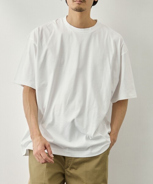 ATON(エイトン)の「【ATON/エイトン】SUVIN 60/2 OVERSIZED T-SHIRT(Tシャツ/カットソー・メンズ・ブラック/サックスブルー/ホワイト・2/4/6)」の10枚目の写真