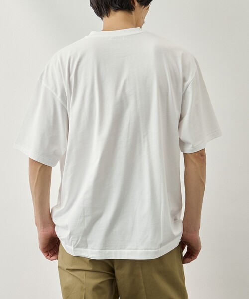 ATON(エイトン)の「【ATON/エイトン】SUVIN 60/2 OVERSIZED T-SHIRT(Tシャツ/カットソー・メンズ・ブラック/サックスブルー/ホワイト・2/4/6)」の8枚目の写真