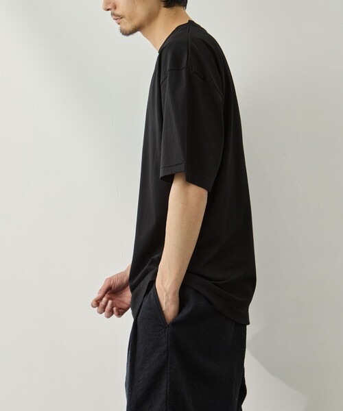 ATON(エイトン)の「【ATON/エイトン】SUVIN 60/2 OVERSIZED T-SHIRT(Tシャツ/カットソー・メンズ・ブラック/サックスブルー/ホワイト・2/4/6)」の17枚目の写真