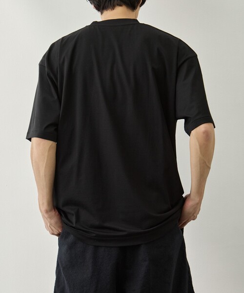 ATON(エイトン)の「【ATON/エイトン】SUVIN 60/2 OVERSIZED T-SHIRT(Tシャツ/カットソー・メンズ・ブラック/サックスブルー/ホワイト・2/4/6)」の16枚目の写真