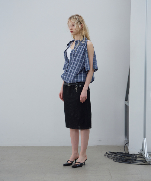 LCDC TM（エルシーディーシーティーエム）の「MULTI-WAY DUAL CHECK SHIRT (BLUE)（シャツ/ブラウス・レディース・その他・OS）」の14枚目の写真