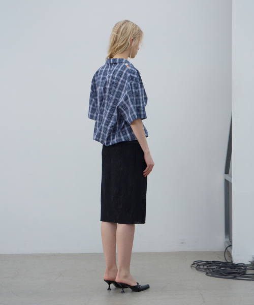 LCDC TM（エルシーディーシーティーエム）の「MULTI-WAY DUAL CHECK SHIRT (BLUE)（シャツ/ブラウス・レディース・その他・OS）」の13枚目の写真
