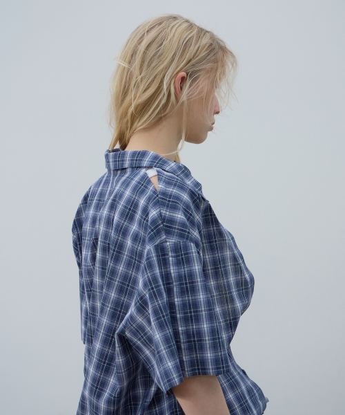 LCDC TM（エルシーディーシーティーエム）の「MULTI-WAY DUAL CHECK SHIRT (BLUE)（シャツ/ブラウス・レディース・その他・OS）」の8枚目の写真