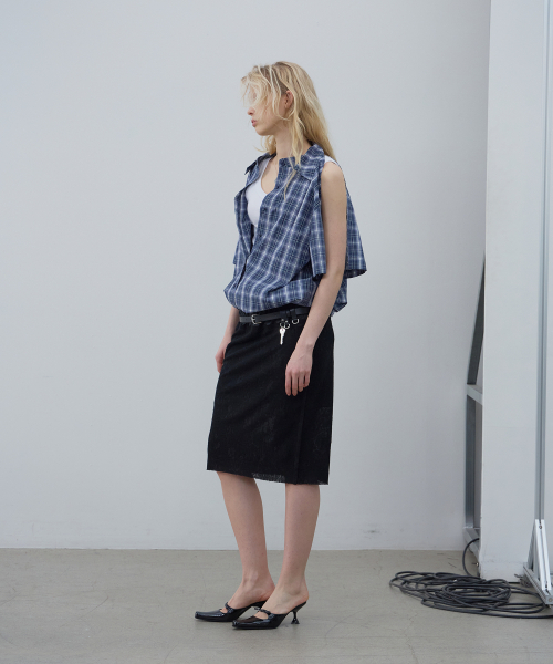 LCDC TM（エルシーディーシーティーエム）の「MULTI-WAY DUAL CHECK SHIRT (BLUE)（シャツ/ブラウス・レディース・その他・OS）」の4枚目の写真