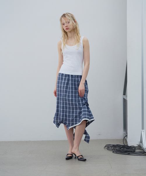 LCDC TM（エルシーディーシーティーエム）の「MULTI-WAY DUAL CHECK SHIRT (BLUE)（シャツ/ブラウス・レディース・その他・OS）」の3枚目の写真