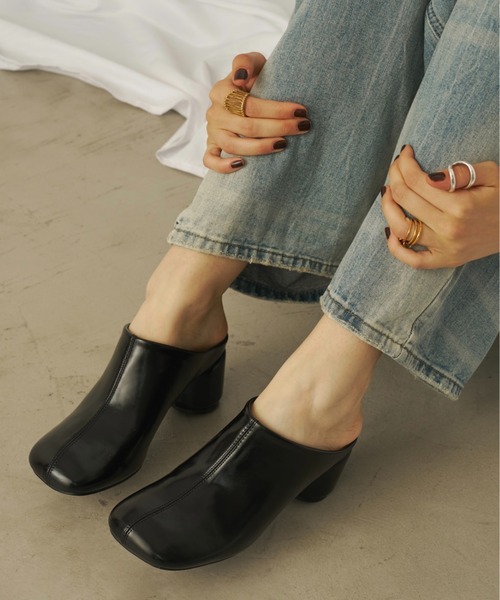 AIC.(エーアイシー)の「ラウンドソールサボ(パンプス・レディース・アイボリー/ブラウン/ブラック・SMALL/LARGE/MEDIUM)」の14枚目の写真