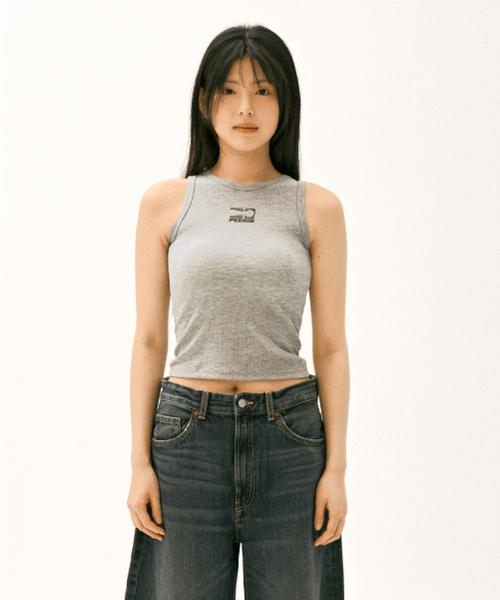 And Again(アンドアゲイン)の「ロゴスリーブレストップ / ロング (グレー)(Tシャツ/カットソー・レディース・その他・FREE)」の1枚目の写真