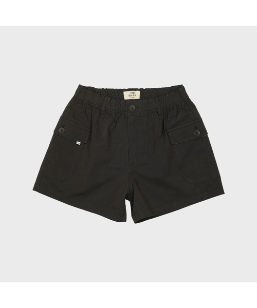 MMOGARDEN(エメモガーデン)の「(w) flap pocket shorts (3colors)(その他パンツ・レディース・ブルー/ブラック/ダークブラウン・1/2)」の2枚目の写真