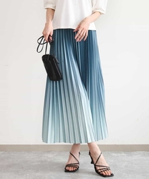 MK MICHEL KLEIN | [洗える]グラデーションデザインニットプリーツスカート(スカート)