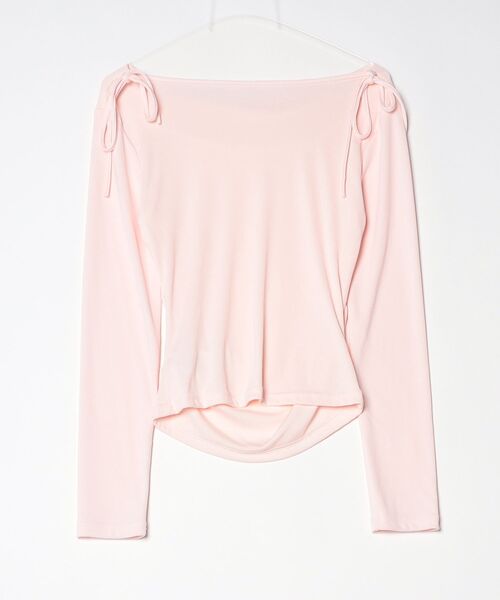 &soiree(アンドソワレ)の「オフショルピンクトップス(Tシャツ/カットソー・レディース・ピンク・FREE)」の12枚目の写真