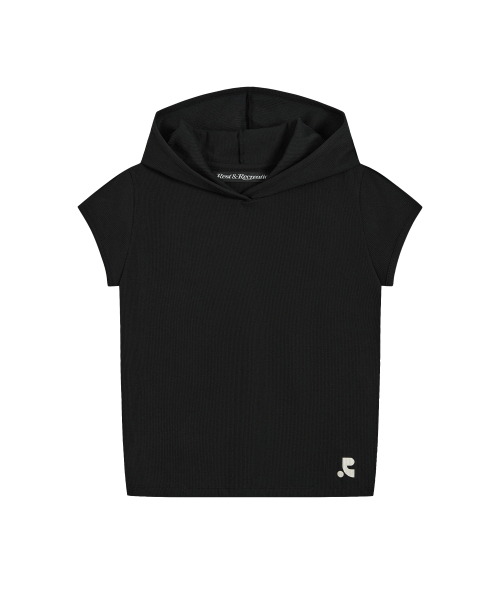 Rest&Recreation(レストアンドレクリエーション)の「CAP SLEEVE HOODIE - BLACK(Tシャツ/カットソー・レディース・その他・ONE)」の1枚目の写真