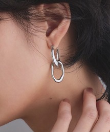 [RASW]2wayアーモンドフープピアス