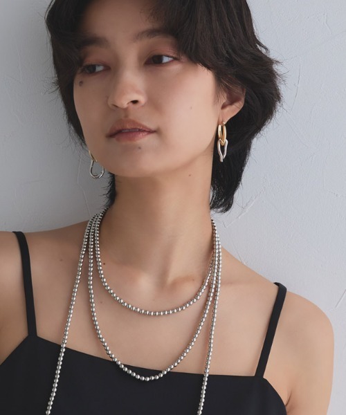 RASW（ラス）の「[RASW]2wayアーモンドフープピアス（ピアス（両耳用）・レディース・シルバー/ゴールド系その他・FREE）」の7枚目の写真