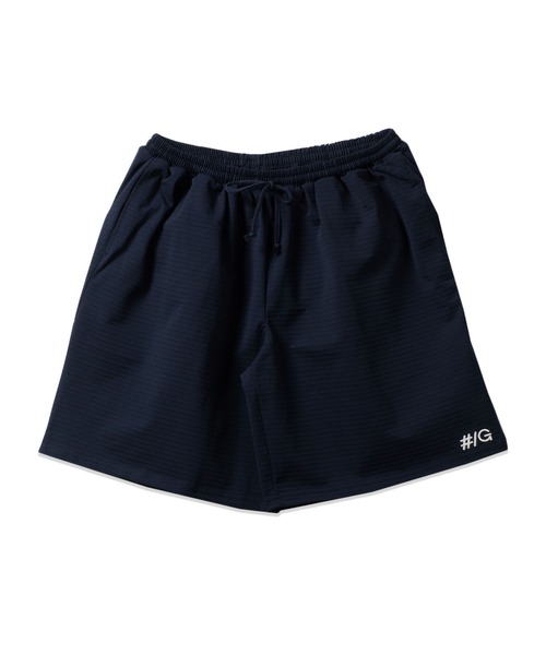 BAYBLO（ベイブロ）の「(SA) リップストップ ロゴプリント ワイド ハーフパンツ（チノパンツ・メンズ・ベージュ/ネイビー/グレー/ブラック・M/L）」の6枚目の写真