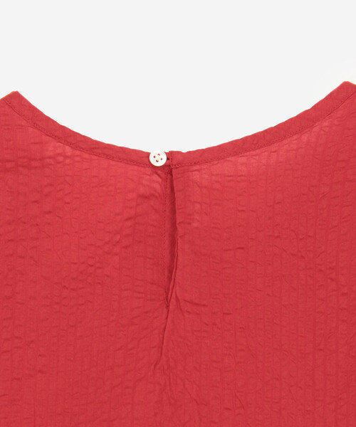 DANTON(ダントン)の「DANTON | コットンローン 半袖プルオーバーシャツ WOMEN(シャツ/ブラウス・レディース・ブラック/オフホワイト/レッド・38)」の7枚目の写真